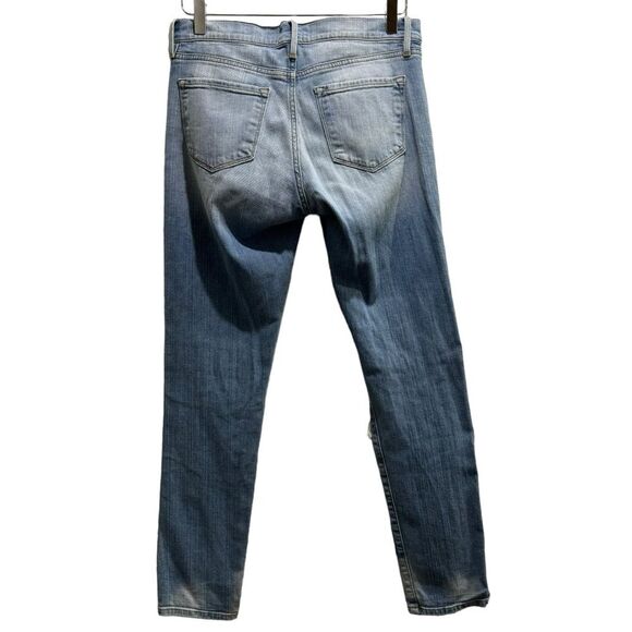 Frame Denim Le Garcon Distressed Ankle Jeans, Redlands 26 - Picture 9 of 13